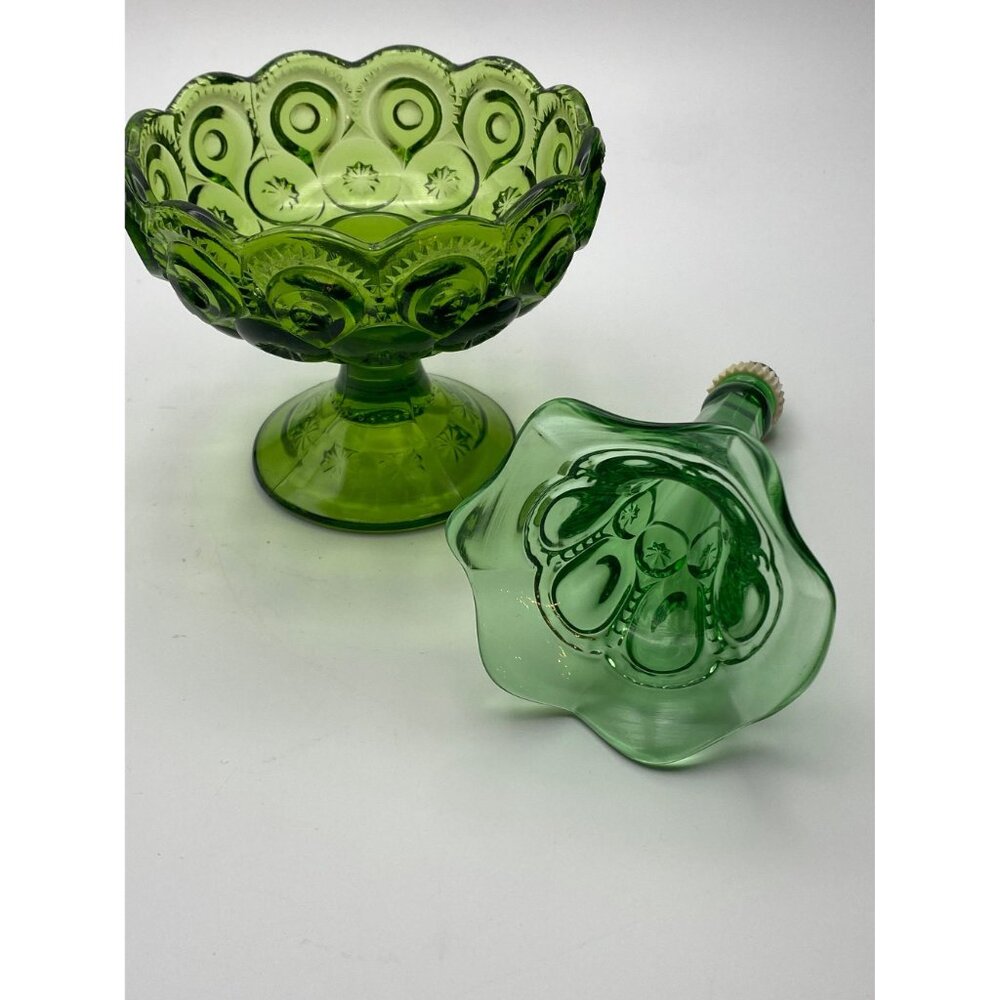 Green Epergne Single Horn Moon N Star - Picture 4 of 5